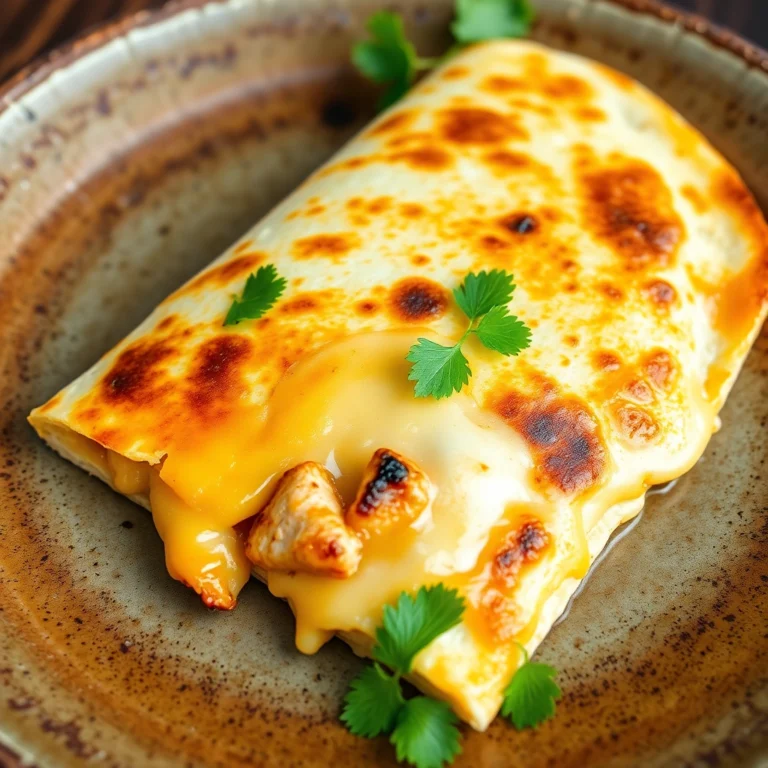 Quesadilla s kuracím mäsom a syrom