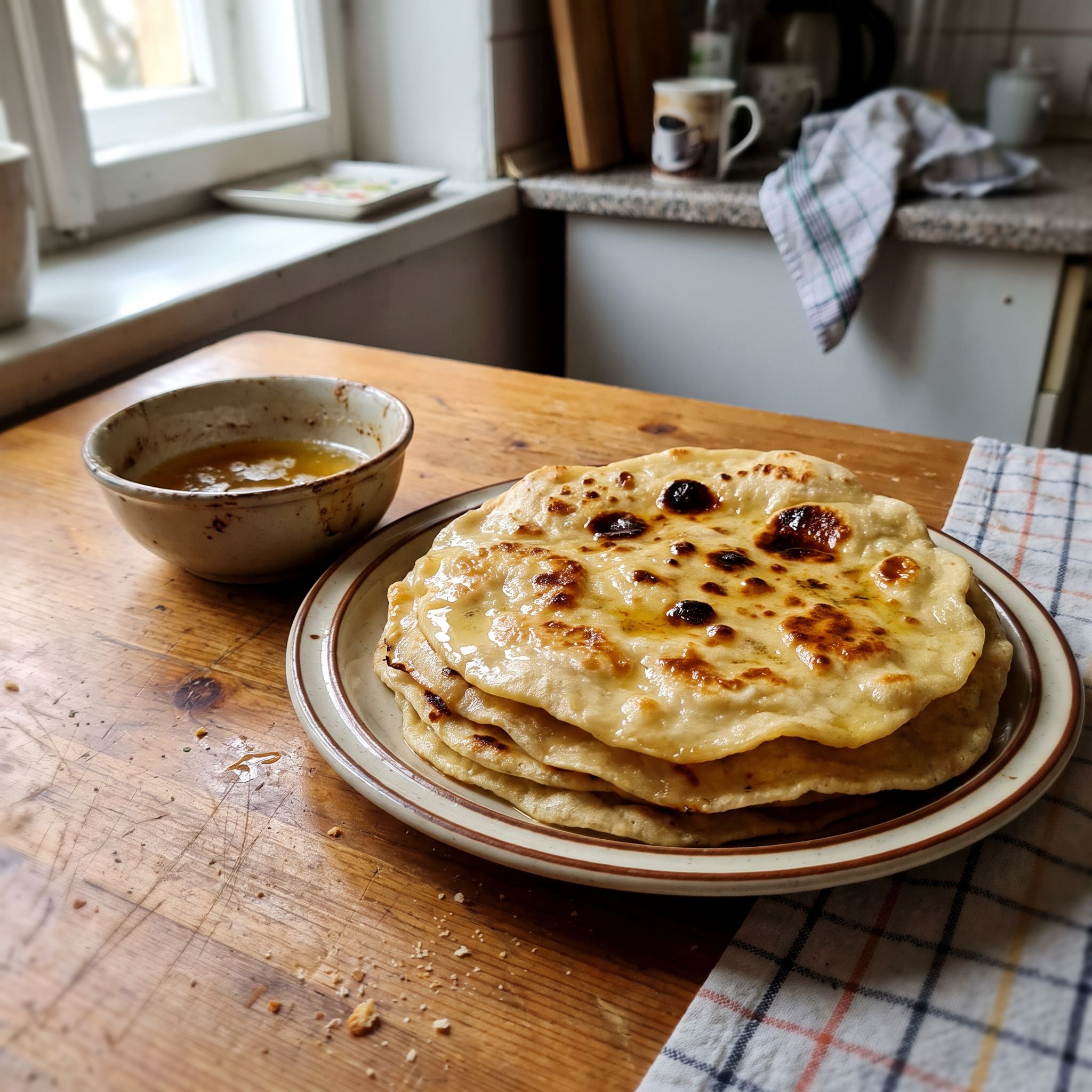 Zemiakové lokše s kačacou masťou