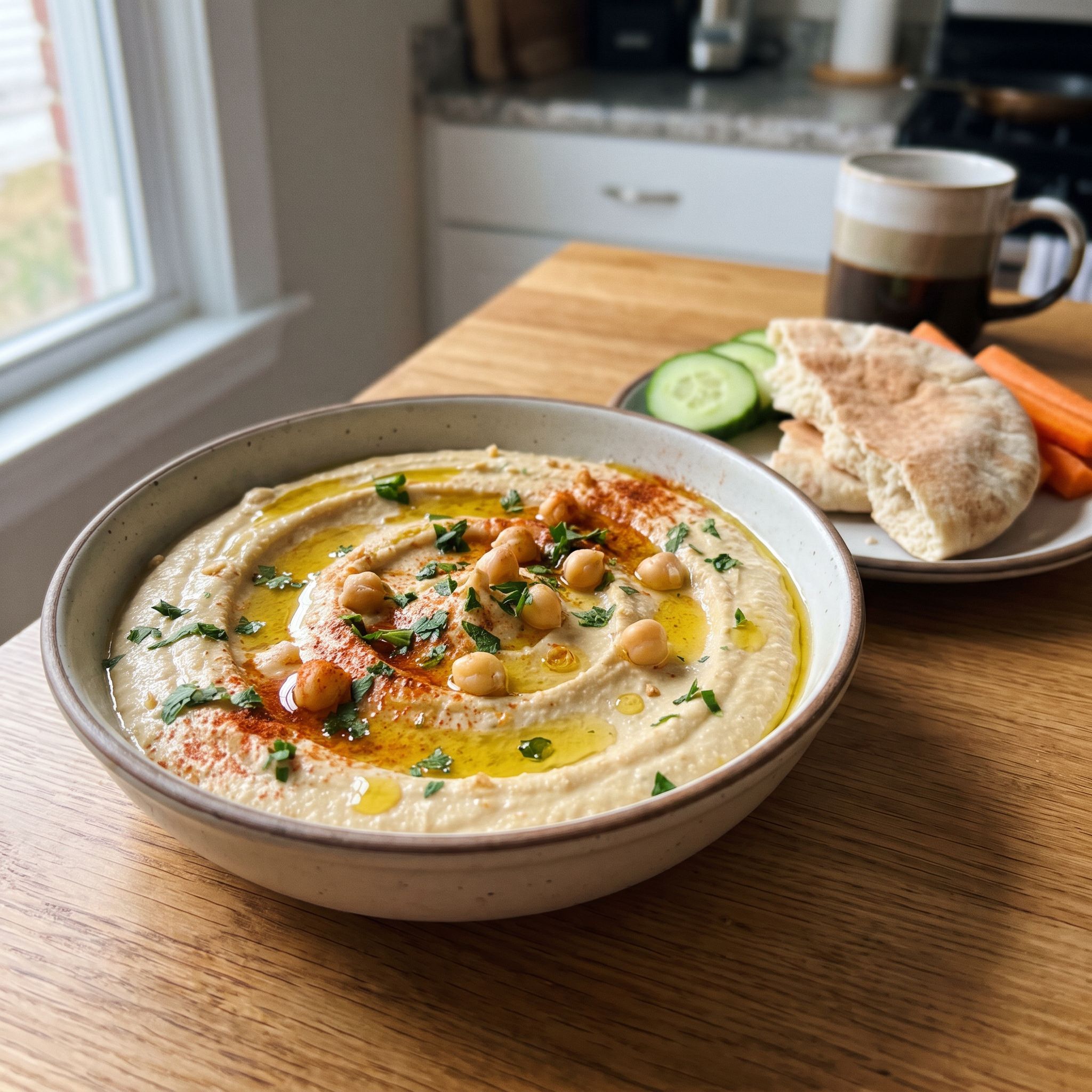 Cícerový hummus s tahini a citrónom