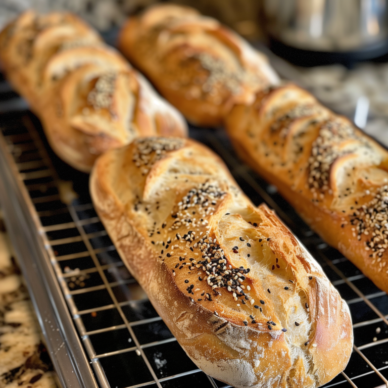 Celozrnné bagety - recept